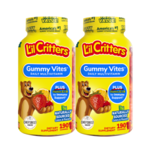 小熊糖（L'ilCritters）丽贵复合维生素软糖儿童营养辅食零食190粒*2 2岁及以上送礼