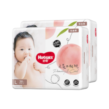 好奇（Huggies） 【次日达】铂金装纸尿裤小桃裤 婴儿尿不湿宝宝幼儿干爽超薄透气 L76片 纸尿裤 【9-14kg】