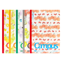 国誉（KOKUYO）水果笔记本子Campus限定款8mm点线软面抄B5无线装订笔记本大学生记事本 B5水果图案 5本装