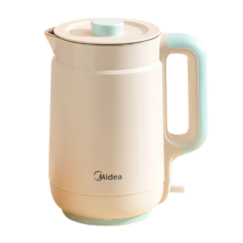 PLUS、限地区：美的（Midea）电水壶热水壶电热水壶304不锈钢小型一体家用1.5L容量暖水壶烧水壶开水壶SH15X1-105