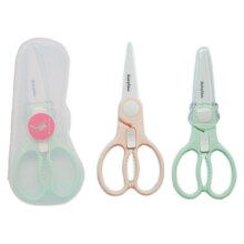 babyalan宝宝不锈钢辅食剪 陶瓷剪食物研磨器食物剪婴儿童辅食剪