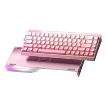 狼蛛 HERO 68HE 有线键盘 侧刻粉色 黑皇磁轴 RGB