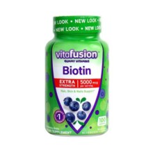 vitafusion生物素biotin养发软糖维生素修复指甲蓬发糖至25年9月104元 (券后省15)