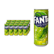 88VIP会员：可口可乐 Coca-Cola 北海道限定芬达玫瑰香葡萄味碳酸饮料250ml*15罐