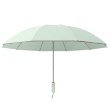 朗特乐（Le Bronte）10骨反向新款纯色全自动雨伞简约加大砰击布遮雨伞晴雨两用折叠伞 10骨反向自动-雅黑