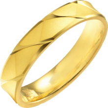 周生生永系列  足金素圈黄金戒指 婚戒对戒男女指环 78206R计价 19圈 - 5.52克(含工费160元)