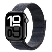 苹果 Apple Watch Series 10 GPS+蜂窝网络 智能手表 46mm 亮黑色铝金属表壳 浓墨色回环式运动表带