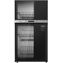 美的（Midea）消毒柜家用 餐具碗柜碗筷茶杯消烘一体机 小型立式  77L三层 高温二星级 【国家补贴】80R05