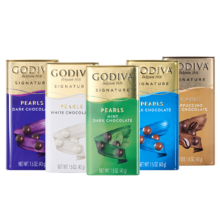GODIVA歌帝梵盒装黑巧克力豆43g 休闲零食 下午茶儿童礼物