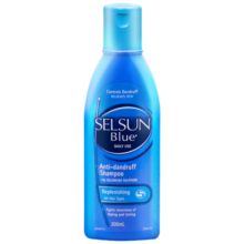 SELSUN蓝瓶1%硫化硒去屑止痒修护洗发水男女士滋养潇洒洗发露200ml