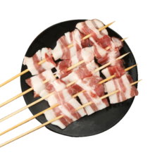 游牧御品 五花肉串11串 烧烤食材烤肉烤串 黑猪肉香脆不腻 炒菜猪五花肉片