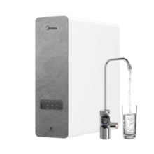 美的（Midea）国家补贴净水器家用0阻垢剂白泽1000G 5年RO反渗透 厨下式净饮机过滤器直饮机净水机 2.65L/分