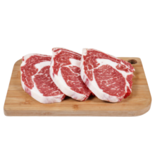 春禾秋牧  安格斯谷饲雪花眼肉原切牛排1kg 牛肉冷冻生鲜野餐烧烤