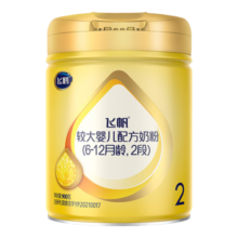飞鹤飞帆OPO促吸收较大婴儿配方奶粉2段(6-12月龄)900克/g DHA好脑力 1罐【低至105/罐】