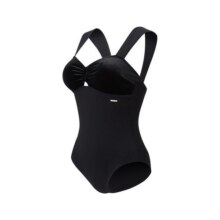 Speedo/速比涛 全新小黑裙 法式优雅宽肩带温泉连体泳衣女高级感