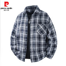 pierre cardin 皮尔·卡丹 2025春夏款男士格子衬衣外套