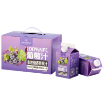 1号会员店（One's Member）100%NFC葡萄汁 NFC果汁 100%果汁饮料 468ml*6