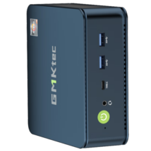 极摩客GMK极摩客M5PLUS  锐龙R7 5825U迷你主机高性能游戏办公电脑台式机影音mini时尚小主机 深邃黑M5PLUS R7-5825U 准系统（无内存/硬盘/系统）