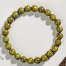 京喜 天然绿檀木手串沉水级老山檀 老绿檀8mm单圈