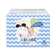 巴布豆（BOBDOG）小波浪薄柔亲肤学步裤L132片箱装(9-14KG)大码婴儿尿不湿