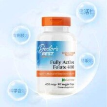 Doctor's Best 多特倍斯 活性叶酸400mcg*90粒