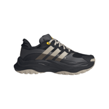adidas「千层鞋」MAXXWAVY HALO厚底休闲老爹鞋阿迪达斯轻运动 淡灰/一号黑