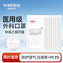 维德 一次性医用外科口罩 挂耳式 100只