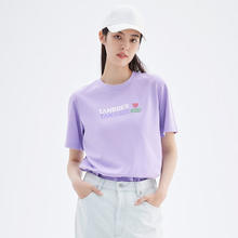 坦博尔 夏季t恤女时尚百搭抗菌圆领短袖TD2620218 藤蔓紫 S 160/84A
