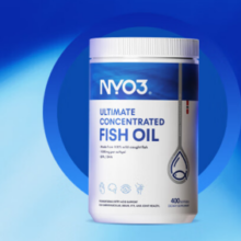 ​挪威进口！NYO3 诺威佳 4倍高浓缩Omega-3深海鱼油胶囊 400粒