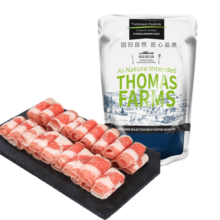 THOMAS FARMS 澳洲谷饲安格斯牛肉卷肥牛卷 1斤/袋 冷冻生鲜牛肉烧烤烤肉火锅69.9元 (券后省20)