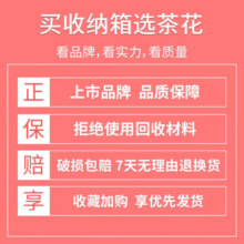 茶花（CHAHUA）斜开口收纳箱翻盖收纳儿童玩具零食衣服整理周转箱 34L【红色】 3只装