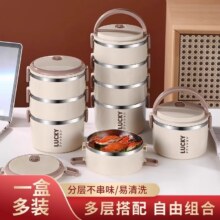 三层大容量饭盒！食品级不锈钢！