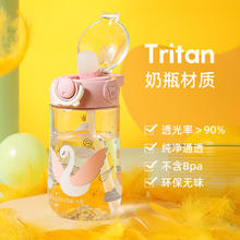 杯具熊 儿童水杯 鸭嘴吸管杯-梦幻天鹅 400ml（多款）24.9元