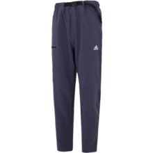 阿迪达斯 （adidas）运动裤男裤春夏新款户外裤子健身训练跑步休闲裤潮透气舒适束脚裤 HE9897-藏青色/拉链侧袋 L (180/86A)