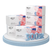 丽邦抽纸生活系列300张4层家用抽纸巾 10包【120mm*170mm】