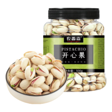 百亿补贴、PLUS会员：农香森 开心果500g罐装 盐焗大颗粒原色无漂白
