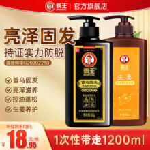 霸王 防脱洗头膏 固发洗发水   首乌固发防脱600ml+生姜控油600g