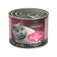 LEONARDO小李子猫罐头德国进口主食罐头无谷鲜肉罐头湿粮成猫 经典鸡肉口味200g*6罐