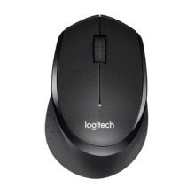 限地区、plus:罗技（Logitech）M330 静音鼠标 无线鼠标 办公鼠标 右手鼠标 带无线微型接收器 黑色