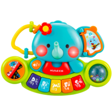 汇乐玩具（HUILE TOYS）电子琴婴儿玩具手指琴儿童玩具早教音乐男女孩宝宝玩具 小萌象绿色