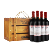 长城 耀世东方 特藏1988赤霞珠干红葡萄酒 750ml*4瓶木箱装