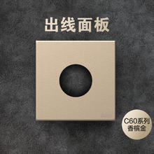 西蒙电气 西蒙 C60系列 五孔插座 USB 香槟金