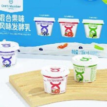 One's Member1号会员店  混合果味风味发酵乳 135g*6杯*2
