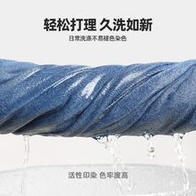 My Little Pony 小马宝莉 女童牛仔裤春秋2025新款儿童洋气时髦中大童女孩宽松阔腿裤子潮 紫悦/蓝 160