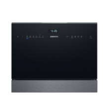西门子智能台式进口洗碗机家用 高温除菌 触控显示 全自动 5套 SK256B88BC