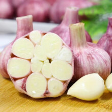 春平赋 新鲜紫皮大蒜 2斤装含箱 1000g 果径3-5cm