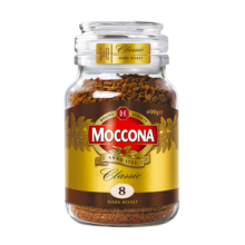 摩可纳（Moccona）8号咖啡冻干速溶黑咖啡深度烘焙400g 减肥燃脂瘦身 荷兰进口 礼品
