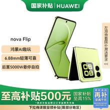华为 HUAWEI novaFlip小折叠 500元 512GB 向新绿 轻薄可靠 鸿蒙AI趣玩 后置5000万悬停自拍