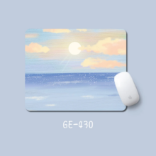 风景油画鼠标垫 海上日出 无锁边 300*250*3mm