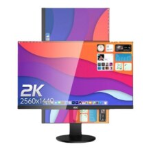 AOC 24英寸2K高清IPS台式电脑显示器Q2490PXQ设计绘图摄影竖屏27